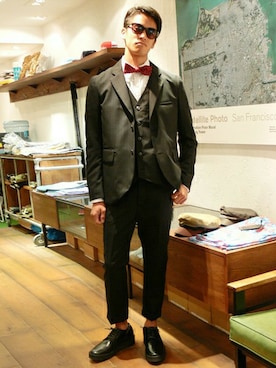 「BEN DAVIS/PROJECT LINE（ベンデイビスプロジェクトライン）のアイテム（ベスト）」を使った、リョウさん（メンズ・175cm）の夏コーディネート