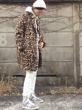 「NINE（ナイン）のアイテム（その他アウター）」を使った、stylist komakiさん（レディース・162cm）の冬コーディネート