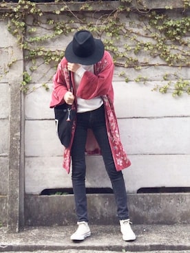 「ハットコーデ」｜stylist komakiさん（レディース・162cm）の春コーディネート