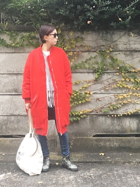 「JET（ジェット）のアイテム（パンツ）」を使った、stylist komakiさん（レディース・162cm）の冬コーディネート