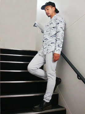 「TOPMAN（トップマン）のアイテム」を使った、かじさん（メンズ・177cm）の秋コーディネート