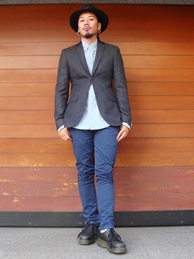 「TOPMAN（トップマン）のアイテム」を使った、かじさん（メンズ・177cm）の秋コーディネート