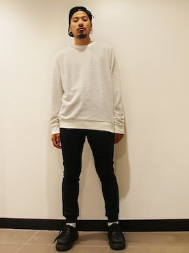 「TOPMAN（トップマン）のアイテム」を使った、かじさん（メンズ・177cm）の秋コーディネート
