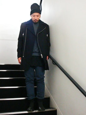 「TOPMAN（トップマン）のアイテム」を使った、かじさん（メンズ・177cm）の秋コーディネート