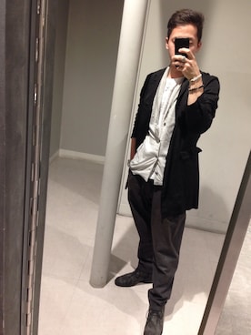 「HAMNETT（ハムネット）のアイテム（その他シューズ）」を使った、N.Yさん（メンズ・165cm）の秋コーディネート