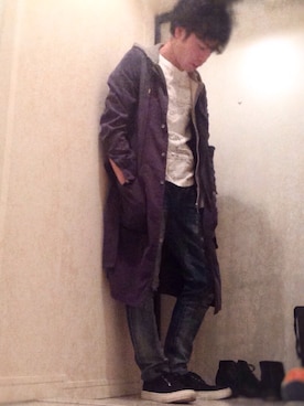 「MIHARAYASUHIRO（ミハラヤスヒロ）のアイテム（その他アウター）」を使った、N.Yさん（メンズ・165cm）の春コーディネート