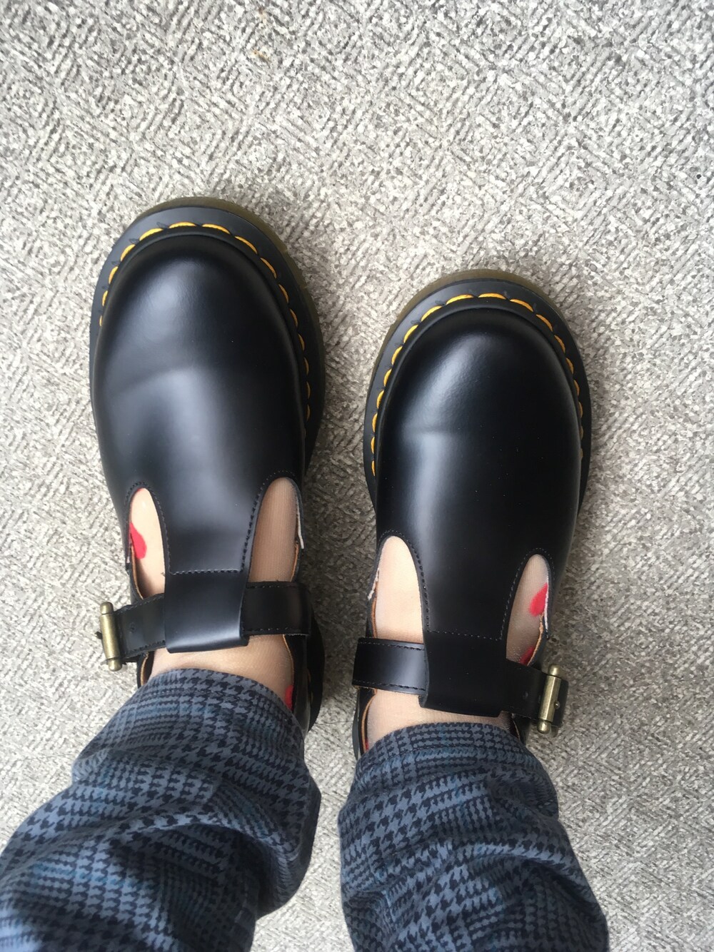 「ボーイッシュ、チラ見え。」｜「Dr. Martensのレディース Dr.Martens ドクターマーチン POLLEY T-BAR 14852001 BLACK（ブーツ、ブラック系）」を使った、みぃさん（レディース・157cm）の夏コーディネートの1枚目の写真