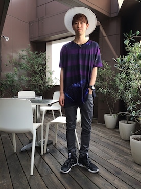 「ヘアサロン」｜新井航  OCEAN TOKYOさん（メンズ・177cm）の夏コーディネート