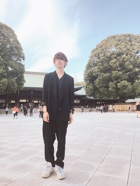 「Marc by Marc Jacobs（マークバイマークジェイコブス）のアイテム（バングル/リストバンド）」を使った、新井航  OCEAN TOKYOさん（メンズ・177cm）の秋コーディネート