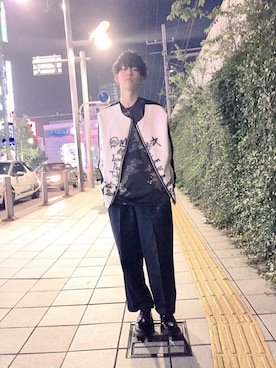 「COTE MER （コートメール）のアイテム（ブルゾン）」を使った、新井航  OCEAN TOKYOさん（メンズ・177cm）の秋コーディネート