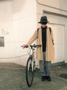 「DANKE SCHON（ダンケシェーン）のアイテム（シューズ）」を使った、新井航  OCEAN TOKYOさん（メンズ・177cm）の秋コーディネート