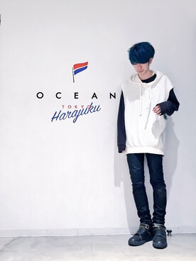 「DANKE SCHON（ダンケシェーン）のアイテム（シューズ）」を使った、新井航  OCEAN TOKYOさん（メンズ・177cm）の秋コーディネート