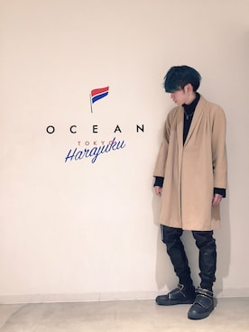 「DANKE SCHON（ダンケシェーン）のアイテム（シューズ）」を使った、新井航  OCEAN TOKYOさん（メンズ・177cm）の秋コーディネート