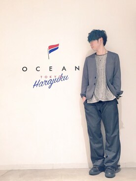 「DANKE SCHON（ダンケシェーン）のアイテム（シューズ）」を使った、新井航  OCEAN TOKYOさん（メンズ・177cm）の秋コーディネート