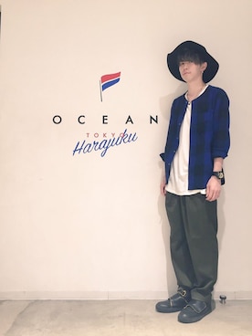 「DANKE SCHON（ダンケシェーン）のアイテム（シューズ）」を使った、新井航  OCEAN TOKYOさん（メンズ・177cm）の秋コーディネート