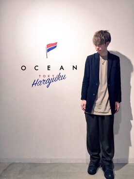 「DANKE SCHON（ダンケシェーン）のアイテム（シューズ）」を使った、新井航  OCEAN TOKYOさん（メンズ・177cm）の冬コーディネート