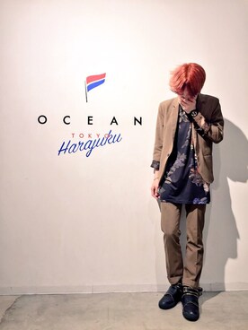 「DANKE SCHON（ダンケシェーン）のアイテム（シューズ）」を使った、新井航  OCEAN TOKYOさん（メンズ・177cm）の冬コーディネート
