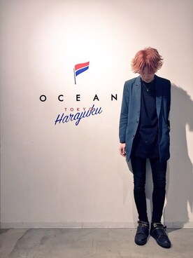 「DANKE SCHON（ダンケシェーン）のアイテム（シューズ）」を使った、新井航  OCEAN TOKYOさん（メンズ・177cm）の冬コーディネート