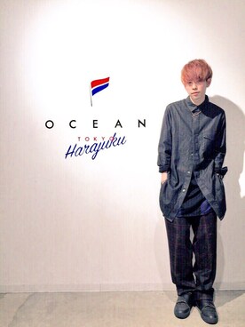 「DANKE SCHON（ダンケシェーン）のアイテム（シューズ）」を使った、新井航  OCEAN TOKYOさん（メンズ・177cm）の冬コーディネート
