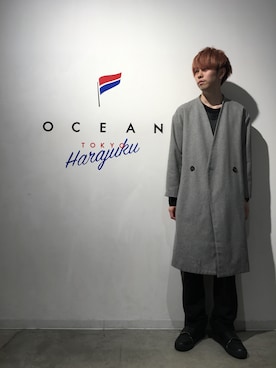 「DANKE SCHON（ダンケシェーン）のアイテム（シューズ）」を使った、新井航  OCEAN TOKYOさん（メンズ・177cm）の冬コーディネート