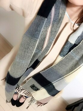 「dazzlin（ダズリン）のアイテム（ノーカラージャケット）」を使った、Ayamin.♡さん（レディース・155cm）の冬コーディネート