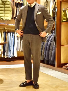 「タッセル」｜「アイテム（セットアップ）」を使った、Ryosuke  Serizawaさん（メンズ・167cm）の秋コーディネート