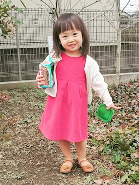 「babygap」｜「アイテム（バレエシューズ）」を使った、issaraさん（キッズ・90cm）の春コーディネート