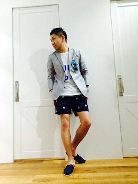 「MYSELF ABAHOUSE（マイセルフアバハウス）のアイテム」を使った、ToruFukumotoさん（メンズ・175cm）の春コーディネート