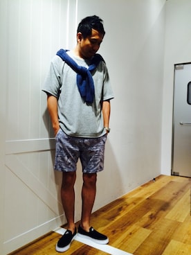 「MYSELF ABAHOUSE（マイセルフアバハウス）のアイテム」を使った、ToruFukumotoさん（メンズ・175cm）の夏コーディネート