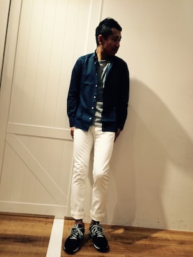 「shirts．（シャツ）のアイテム」を使った、ToruFukumotoさん（メンズ・175cm）の夏コーディネート