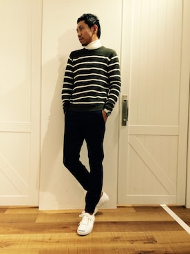 「MYSELF ABAHOUSE（マイセルフアバハウス）のアイテム」を使った、ToruFukumotoさん（メンズ・175cm）の秋コーディネート