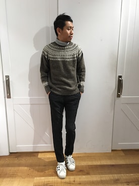 「ツイードパンツ」｜ToruFukumotoさん（メンズ・175cm）の秋コーディネート