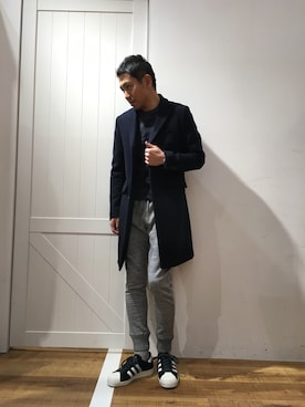 ToruFukumotoさん（メンズ・175cm）の冬コーディネート