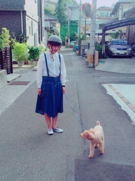 「さんぽ」｜「アイテム（その他）」を使った、はつきさん（レディース・160cm）の秋コーディネート