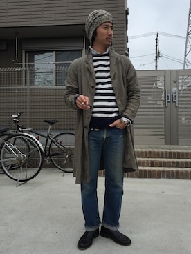 「BRILLA per il gusto（ブリッラペルイルグースト）のアイテム（アクセサリー）」を使った、Yoshiaki Takewakaさん（メンズ・170cm）の春コーディネート