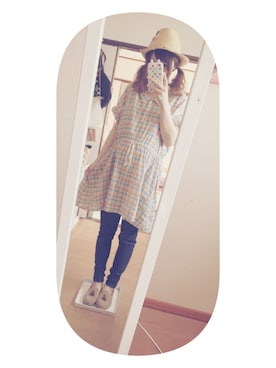 「アイテム（シャツワンピース）」を使った、asmさん（レディース・157cm・20代）の春コーディネート