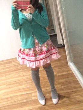 「Petit Berryの近くの安いお店で購入（スカート、ピンク系）」を使った、☆Ma★さん（レディース・153cm）の夏コーディネート