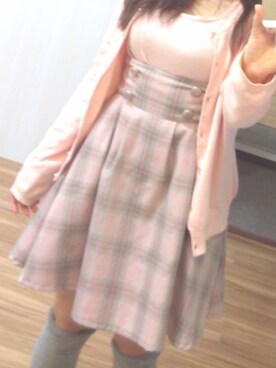 「MIXTのアイテム（カーディガン/ボレロ、ピンク系）」を使った、☆Ma★さん（レディース・153cm）の夏コーディネート