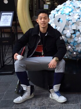 「GIVENCHY」｜「アイテム（ブルゾン）」を使った、Keitaさん（メンズ・175cm）の夏コーディネート