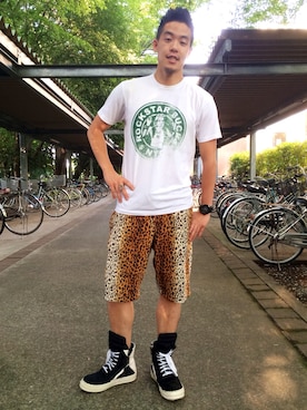 「US RAGS（ユーエスラグス）のアイテム（パンツ）」を使った、Keitaさん（メンズ・175cm）の夏コーディネート
