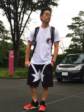「GIVENCHY」｜「アイテム（財布/小物）」を使った、Keitaさん（メンズ・175cm）の夏コーディネート