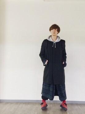 「ジョージコックス」｜「アイテム（ブーツ）」を使った、ゆーたまるさん（メンズ・173cm）の秋コーディネート