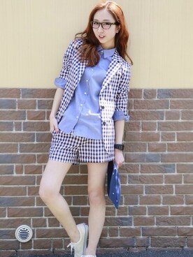 「SET UP」｜「アイテム（腕時計）」を使った、神林真里さん（レディース・168cm）の夏コーディネート