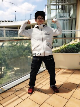 「TYPE BLUE（タイプブルー）のアイテム（パンツ）」を使った、Yasさん（レディース・153cm）の秋コーディネート