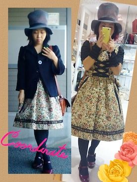 「アイテム（ドレス）」を使った、silkhatさん（レディース・147cm）の秋コーディネート