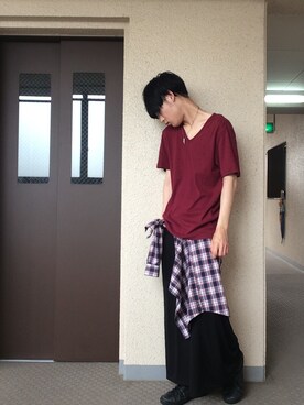 「WEGO（ウィゴー）のアイテム（ワンピース/ドレス）」を使った、kudo / shintaroさん（メンズ・171cm）の夏コーディネート