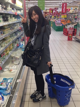 「STUDIOUS（ステュディオス）のアイテム（ステンカラーコート）」を使った、yukinakaoさん（レディース・164cm）の春コーディネート