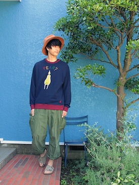 「手刺繍」｜Kaiさん（メンズ・182cm）の夏コーディネート