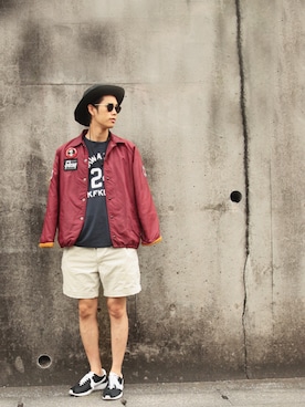 「EATS（イーツ）のアイテム」を使った、Kaiさん（メンズ・182cm）の秋コーディネート