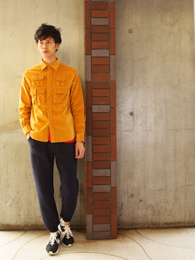 「EATS（イーツ）のアイテム」を使った、Kaiさん（メンズ・182cm）の冬コーディネート